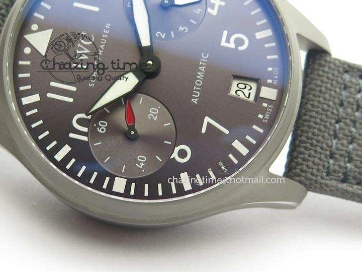 MIROTIME 0109 SunProtective Big Pilot Real PR IW500910 “Patrouille Suisse” ZF 1:1 Best Edition On Gray Nylon Strap 7278
